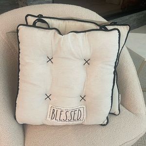 Rae Dunn Blessed Chair Cushions